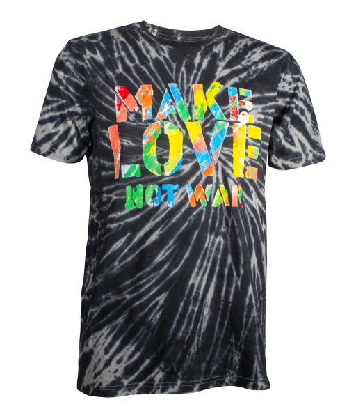 Vorderansicht für Batik T-Shirt "Make Love Not War" von himmelskoerper