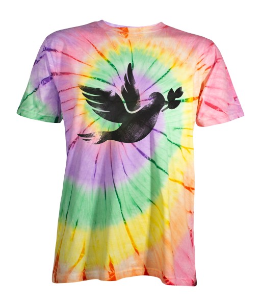 Vorderansicht für Batik T-Shirt "Peace Dove" von himmelskoerper