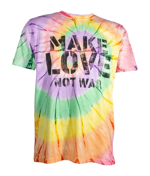 Vorderansicht für Batik T-Shirt "Make Love Not War" von himmelskoerper